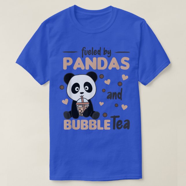 Camiseta Bubble Tea Panda Chocolate Sweet Animals Boba 497 (Diseño del anverso)
