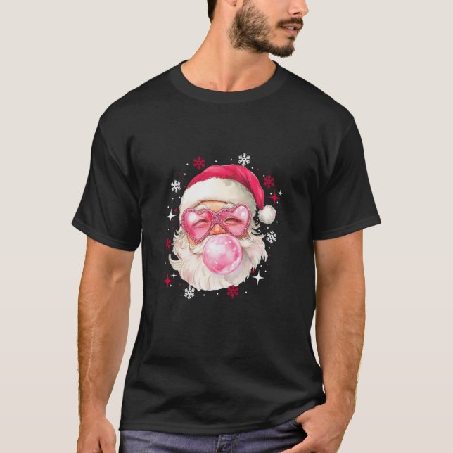 Camiseta Bubblegum Santa Claus Cute Graciosos Navidades de  (Anverso)