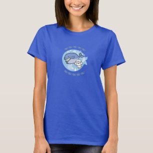 Camiseta Bubbly está nadando con ballena