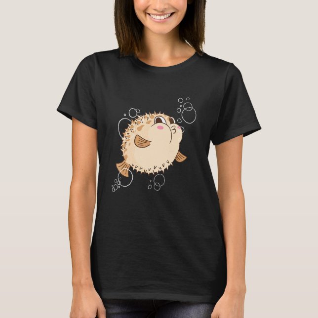 Camiseta Bublas de pez globo (Anverso)