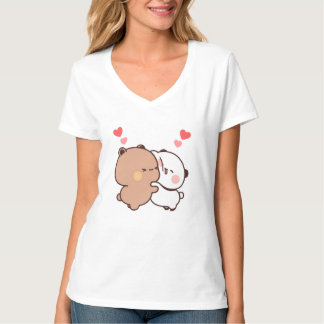 Camiseta Bubu and Dudu, Panda y Brownie Bear Couple