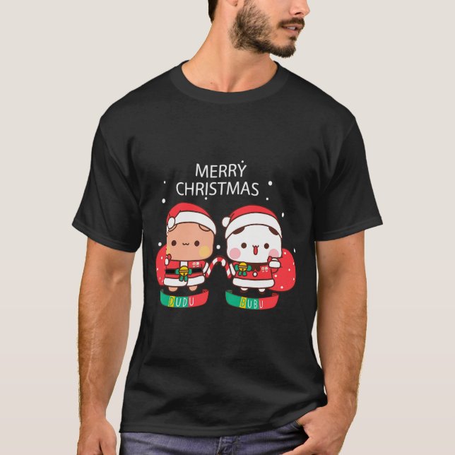 Camiseta Bubu Dudu Xmas: Envueltos En Las Vacaciones Saluda (Anverso)
