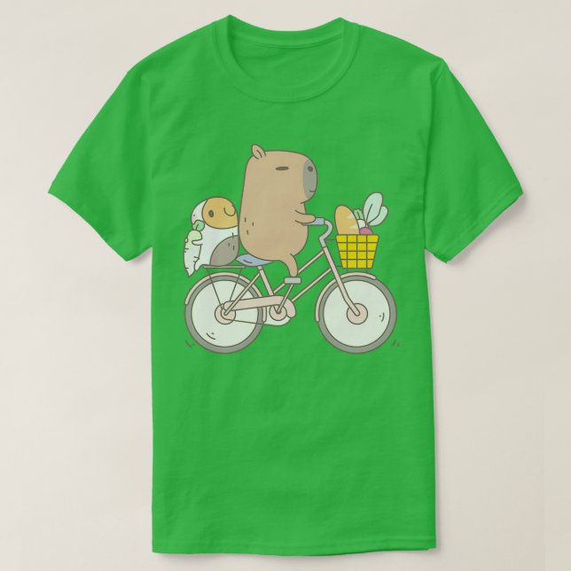 Camiseta Bubu el ciclismo de cerdo de Guinea (Diseño del anverso)