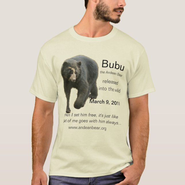 Camiseta ¡Bubu está libre! (Anverso)