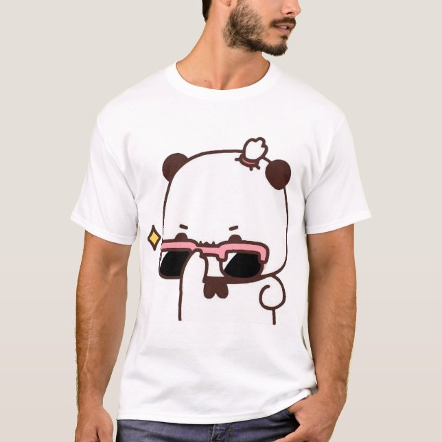 Camiseta BuBu Panda está viendo el oso Du ❤️ activo (Anverso)