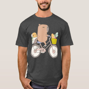 Camiseta Bubu, un animal gracioso que viaja en bicicleta de