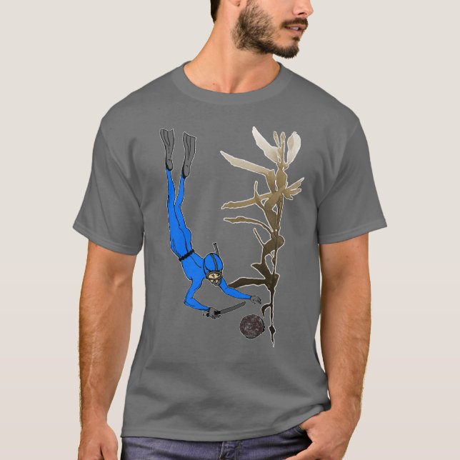 Camiseta Buceador Abalone con Kelp (Anverso)