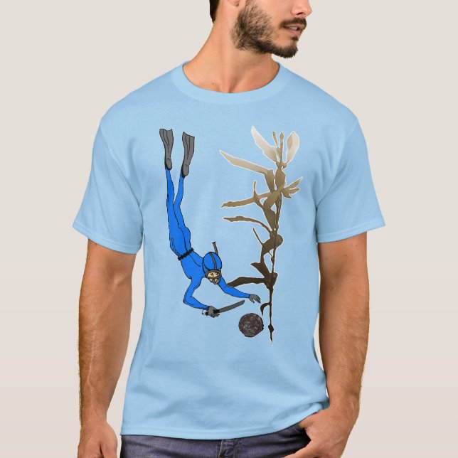 Camiseta Buceador Abalone con Kelp (Anverso)