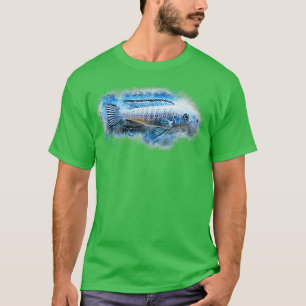 Camiseta Buceador azul de hielo Pseudotropheus socolofi