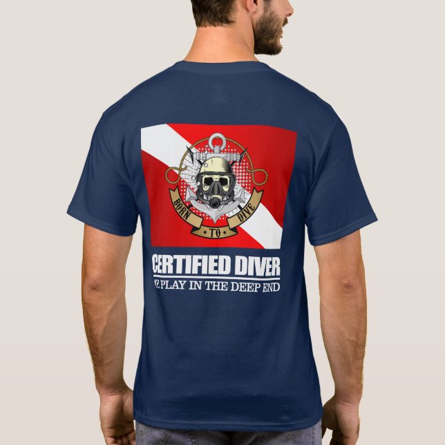 Camiseta Buceador certificado (BDT) (Reverso)