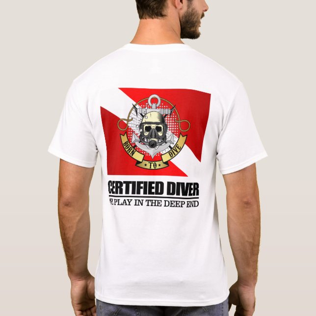 Camiseta Buceador certificado (BDT) (Reverso)