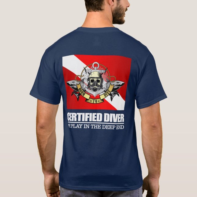 Camiseta Buceador certificado (BDT)2 (Reverso)