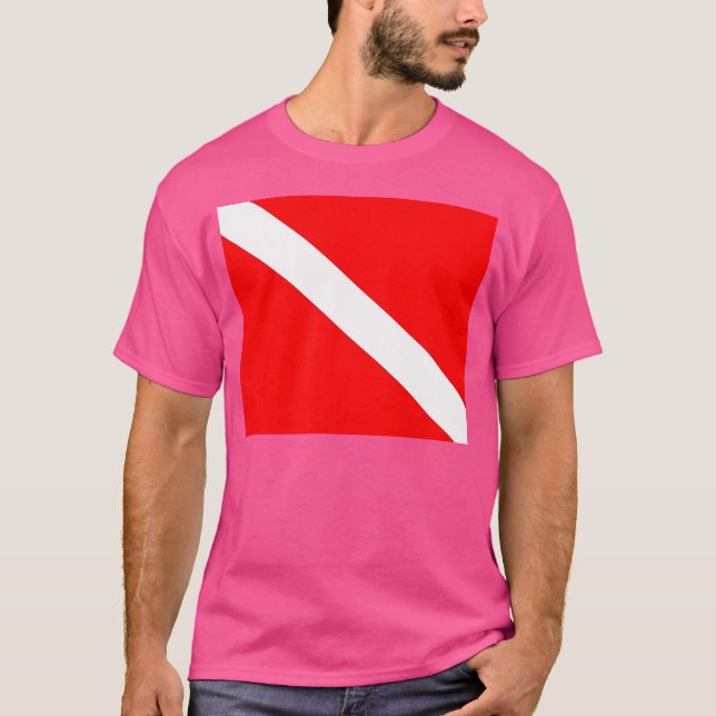 Camiseta Buceador con bandera de buceo Scuba Buceador Snork (Anverso)