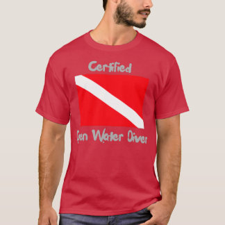 Camiseta Buceador de agua abierta certificado para los aman