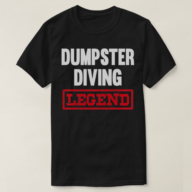 Camiseta Buceador de basura de leyenda de buceo  (Diseño del anverso)