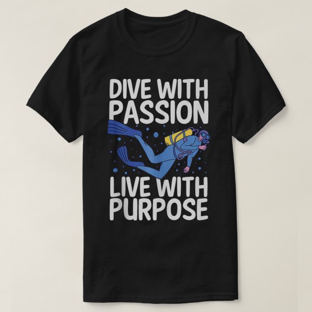 Camiseta Buceador de buceo 1 (Diseño del anverso)