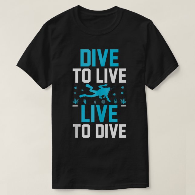 Camiseta Buceador de buceo 11 (Diseño del anverso)