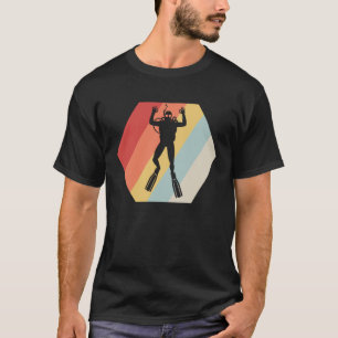 Camiseta Buceador de buceo de escuba vintage retro buceo 3