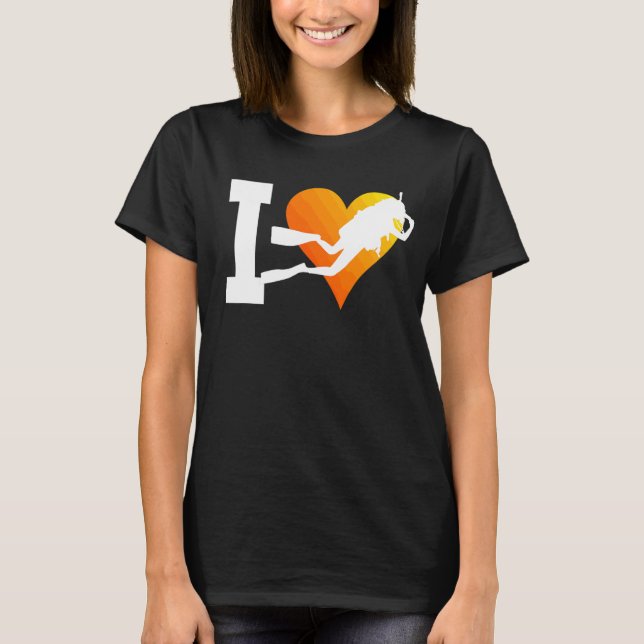 Camiseta Buceador de buceo femenino (Anverso)