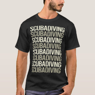 Camiseta Buceador de buceo Scuba de texto blanco