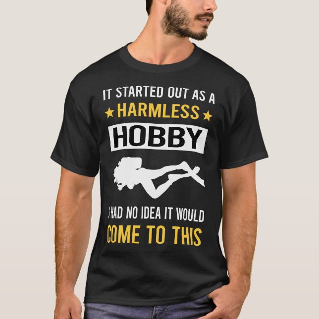 Camiseta Buceador de buceo Scuba sin Hobby (Anverso)