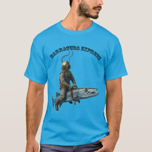 Camiseta Buceador de casco antiguo en barracuda