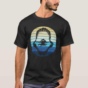 Camiseta Buceador de cosecha de tiburón para deportes de su