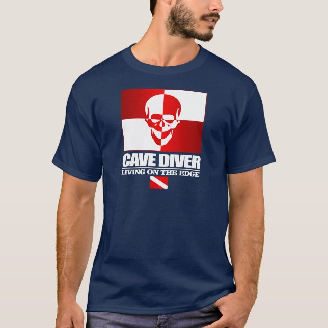 Camiseta Buceador De Cuevas - Viviendo En El Aparato Del Bo (Anverso)