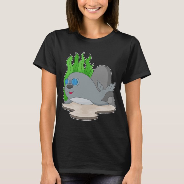 Camiseta Buceador de focas Gafas de natación (Anverso)