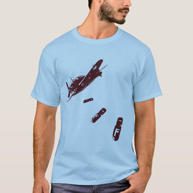 Camiseta Buceador de la bomba F (Marrón) (Anverso)