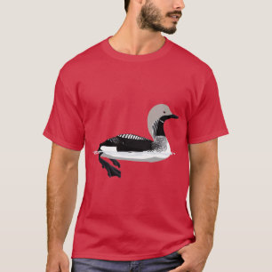 Camiseta Buceador de lomo negro del Ártico
