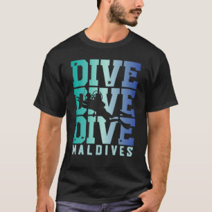 Camiseta Buceador de Maldivas con submarinismo en Scuba