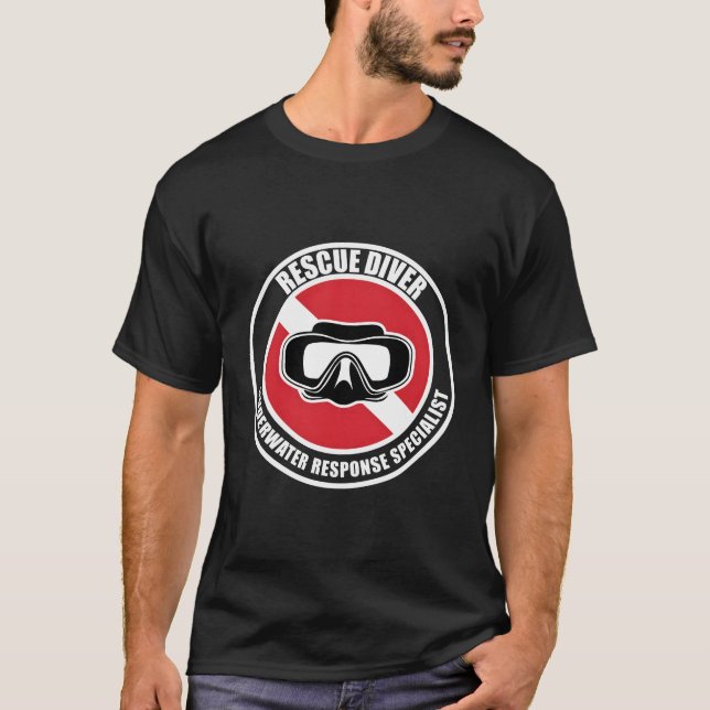 Camiseta Buceador de rescate de Scuba (Anverso)