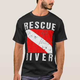 Camiseta Buceador de rescate de SCUBA para instructores de 