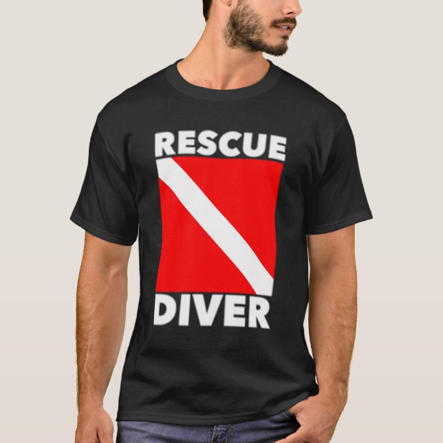 Camiseta Buceador de salvamento certificado por buzos (Anverso)