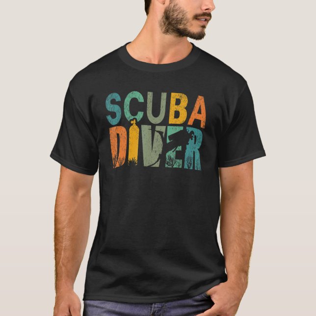 Camiseta Buceador de Scuba (Anverso)