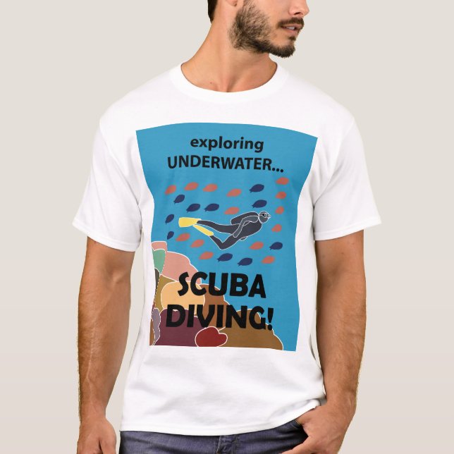 Camiseta Buceador de Scuba (Anverso)