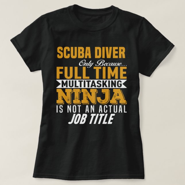 Camiseta Buceador de Scuba (Diseño del anverso)