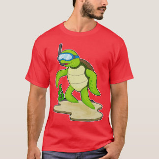 Camiseta Buceador de tortuga Snorkel