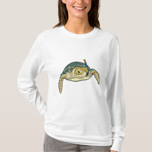 Camiseta Buceador de tortuga Snorkel