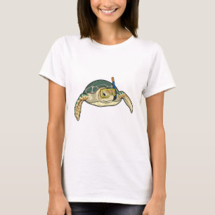 Camiseta Buceador de tortuga Snorkel