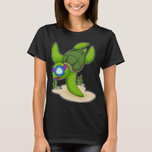 Camiseta Buceador de tortugas Natación gafas