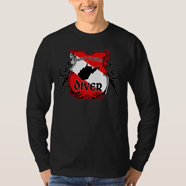 Camiseta Buceador de Virginia Occidental (Anverso)