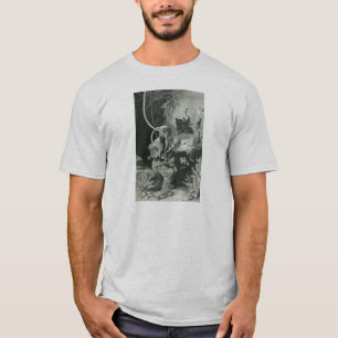 Camiseta Buceador del siglo XIX del biólogo del vintage