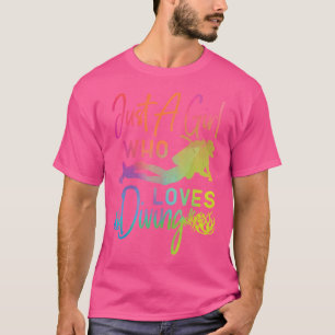 Camiseta Buceador Scuba Un Chica Que Ama El Buceo