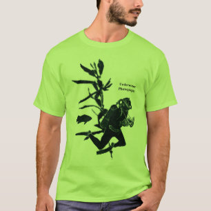 Camiseta Buceador subacuático de la fotografía de