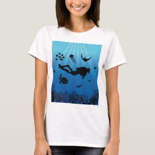 Camiseta Buceador submarino Scuba
