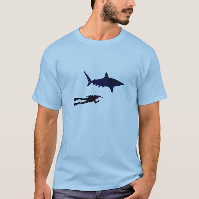 Camiseta Buceador y tiburón (Anverso)