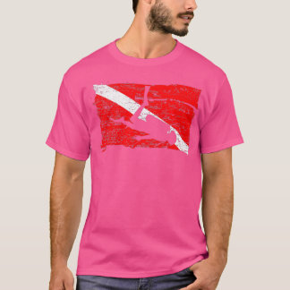 Camiseta Buceadores de la bandera de buceo de Scuba