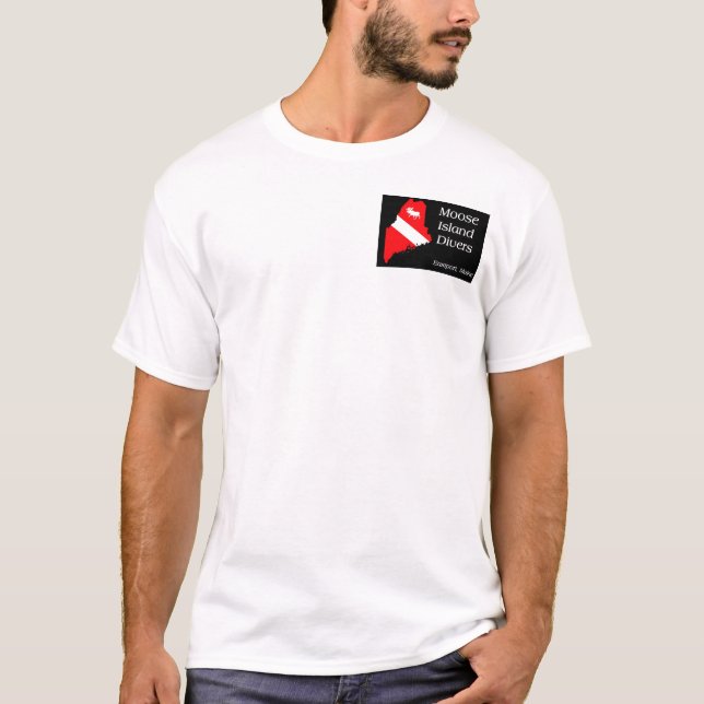 Camiseta Buceadores de la isla de los alces - Eastport, (Anverso)